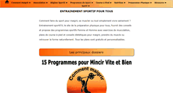 Desktop Screenshot of entrainement-sportif.fr