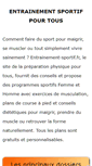 Mobile Screenshot of entrainement-sportif.fr